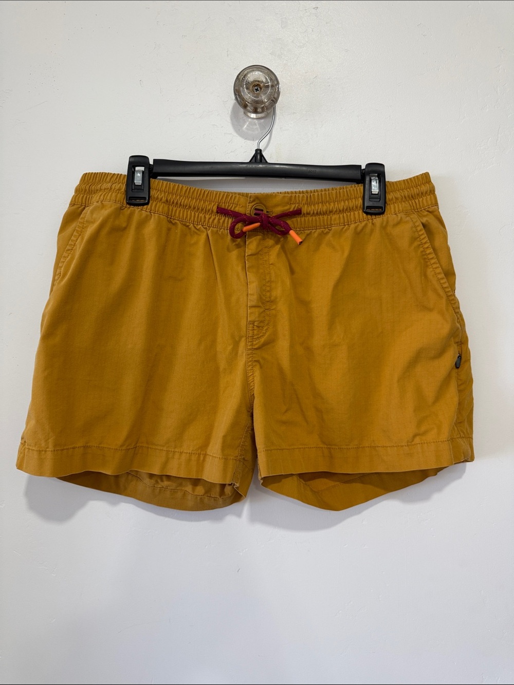 Women’s Cotopaxi Mustard Travel Hiking Shorts with Drawstring- L